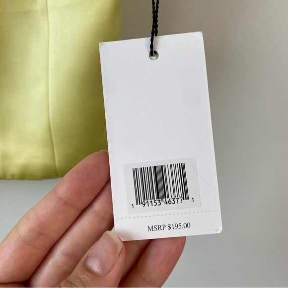 Jason Wu‎ Satin Crop Top Yellow M - Picture 3 of 7